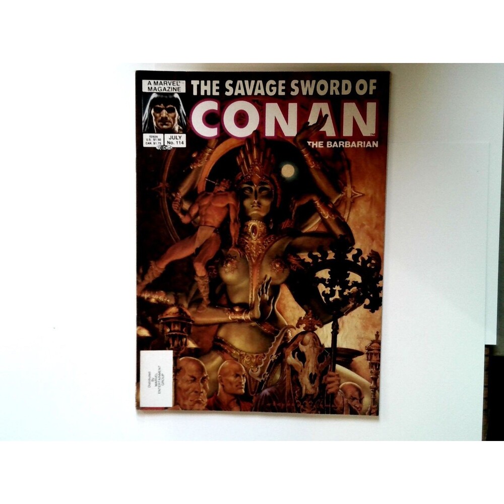 The Savage Sword of Conan #114 Marvel Magazine 1985 Joe Jusko Cover